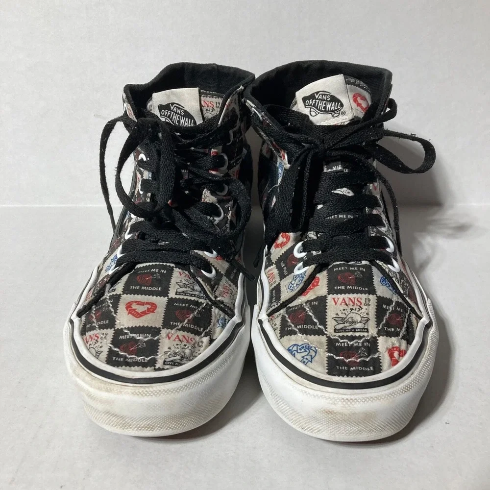 Vans SK8 Hi Top Off The Wall Love Letters Men's Size 6.5 Classic Skate‎ Shoes